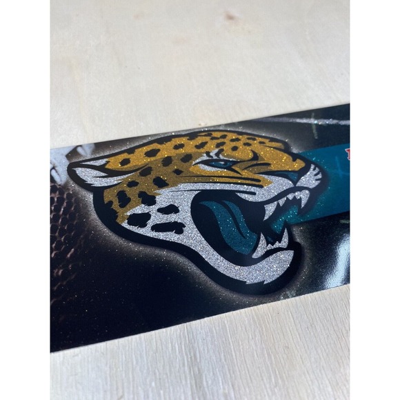 Jacksonville Jaguars Bumper Sticker‎ Football NFL Brand Glitter Design Licensed - Picture 2 of 5
